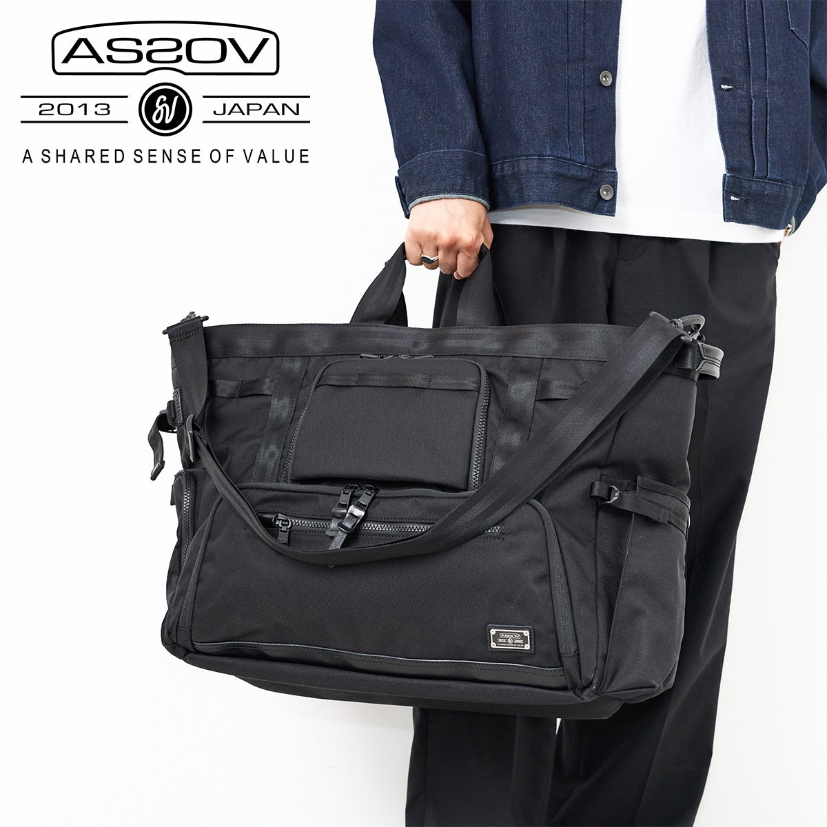 AS2OV アッソブ EXCLUSIVE BALLISTIC NYLON BOSTON TOTE 152218