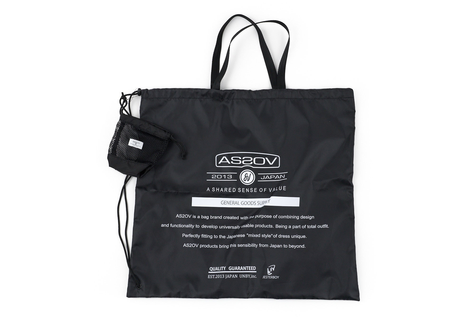 【新品未使用】ASSOV ハンドバック ブラック AS2OV アッソブ EXCLUSIVE BALLISTIC NYLON BOSTON TOTE 152218