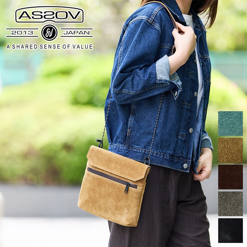 AS2OV アッソブ WP SUEDE サコッシュ 091750