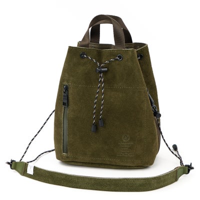 AS2OV アッソブ WP SUEDE DRAWSTRING BAG 091754
