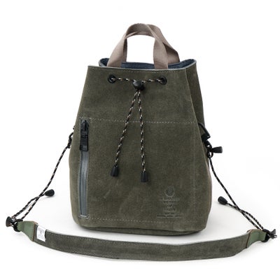 AS2OV アッソブ WP SUEDE DRAWSTRING BAG 091754