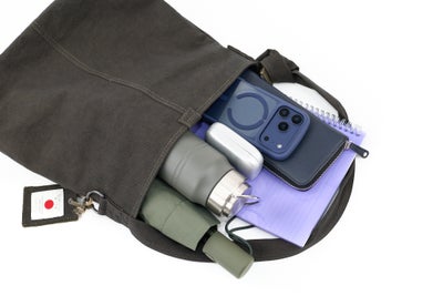BAGGY PORT バギーポート 黒さび染め帆布 ワンショルダーバッグ GRN-9606