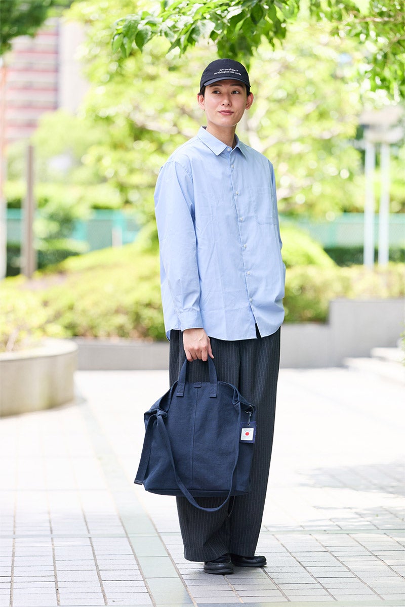 BAGGY PORT バギーポート 黒さび染め帆布 2WAYトートバッグ GRN-9607