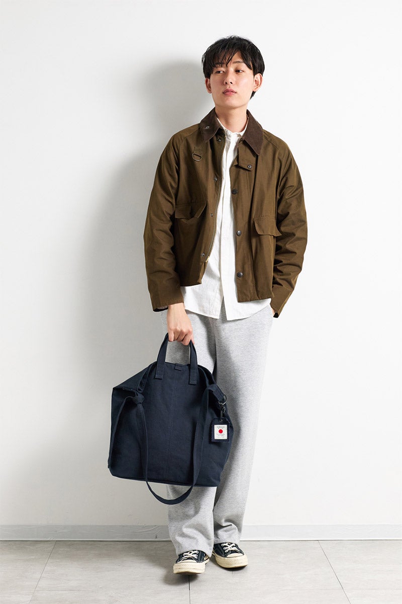 BAGGY PORT バギーポート 黒さび染め帆布 2WAYトートバッグ GRN-9607