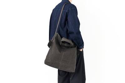 BAGGY PORT バギーポート 黒さび染め帆布 2WAYトートバッグ GRN-9607