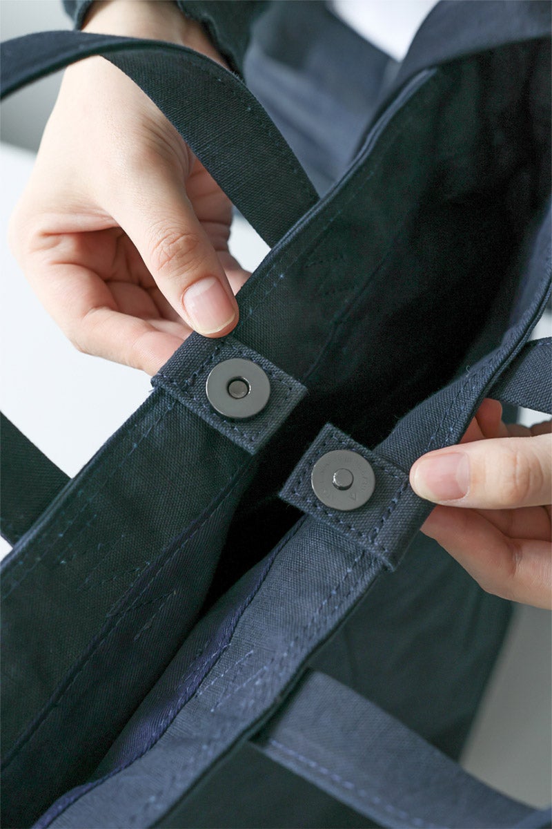 BAGGY PORT バギーポート 黒さび染め帆布 2WAYトートバッグ GRN-9607