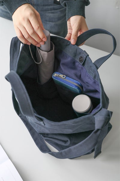 BAGGY PORT バギーポート 黒さび染め帆布 2WAYトートバッグ GRN-9607
