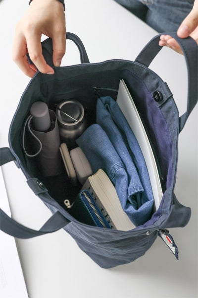 BAGGY PORT バギーポート 黒さび染め帆布 2WAYトートバッグ GRN-9607