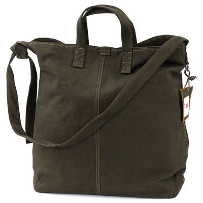 BAGGY PORT バギーポート 黒さび染め帆布 2WAYトートバッグ GRN-9607