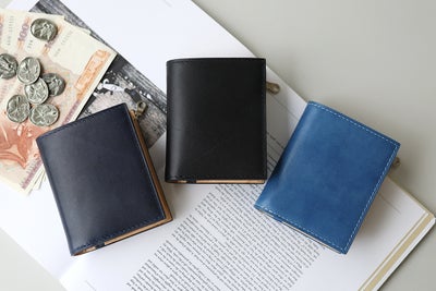 BAGGY PORT バギーポート 藍染めレザー 小銭入れ付き二つ折り財布 ZYS-082