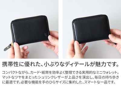 CLEDRAN クレドラン NOS ノス 小銭入れ付き二つ折り財布（ラウンドファスナー式 ） CR-CL3986