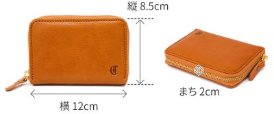 CLEDRAN クレドラン NOS ノス 小銭入れ付き二つ折り財布（ラウンドファスナー式 ） CR-CL3986