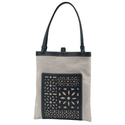 genten ゲンテン Tapestry cutwork タペストリーカットワーク トートバッグ 44975