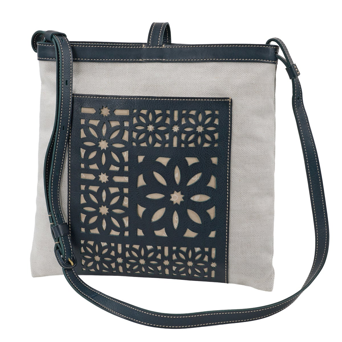 genten ゲンテン Tapestry cutwork タペストリーカットワーク ショルダーバッグ 44976