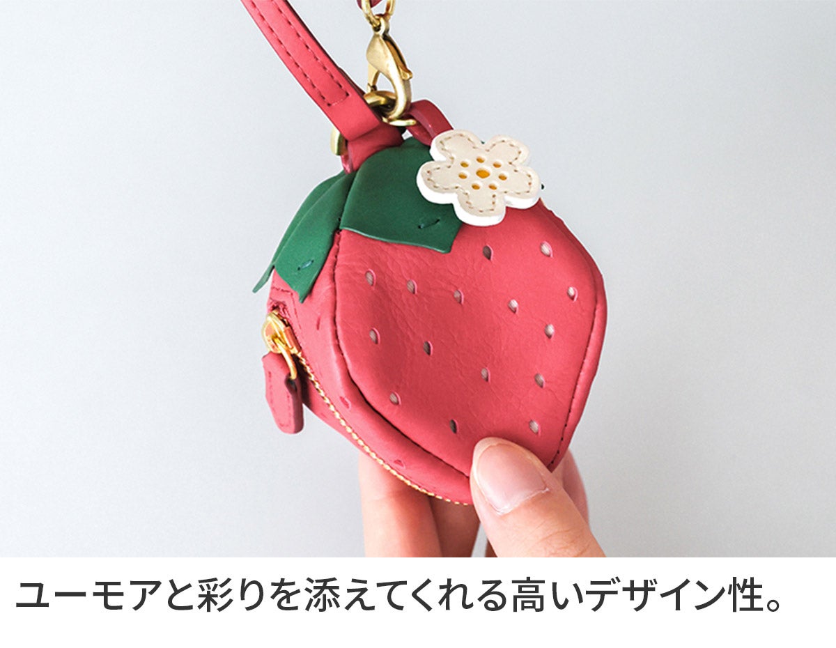 genten ゲンテン Fruit market フルーツマーケット 立体チャーム「いちご」 45048