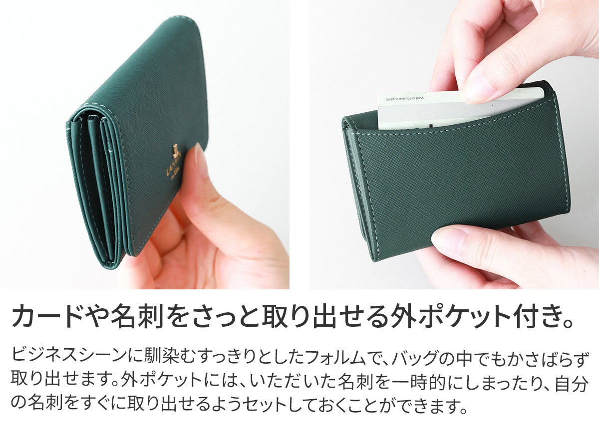 LANVIN en Bleu ランバン オン ブルー リュクサンブール 名刺入れ 480114