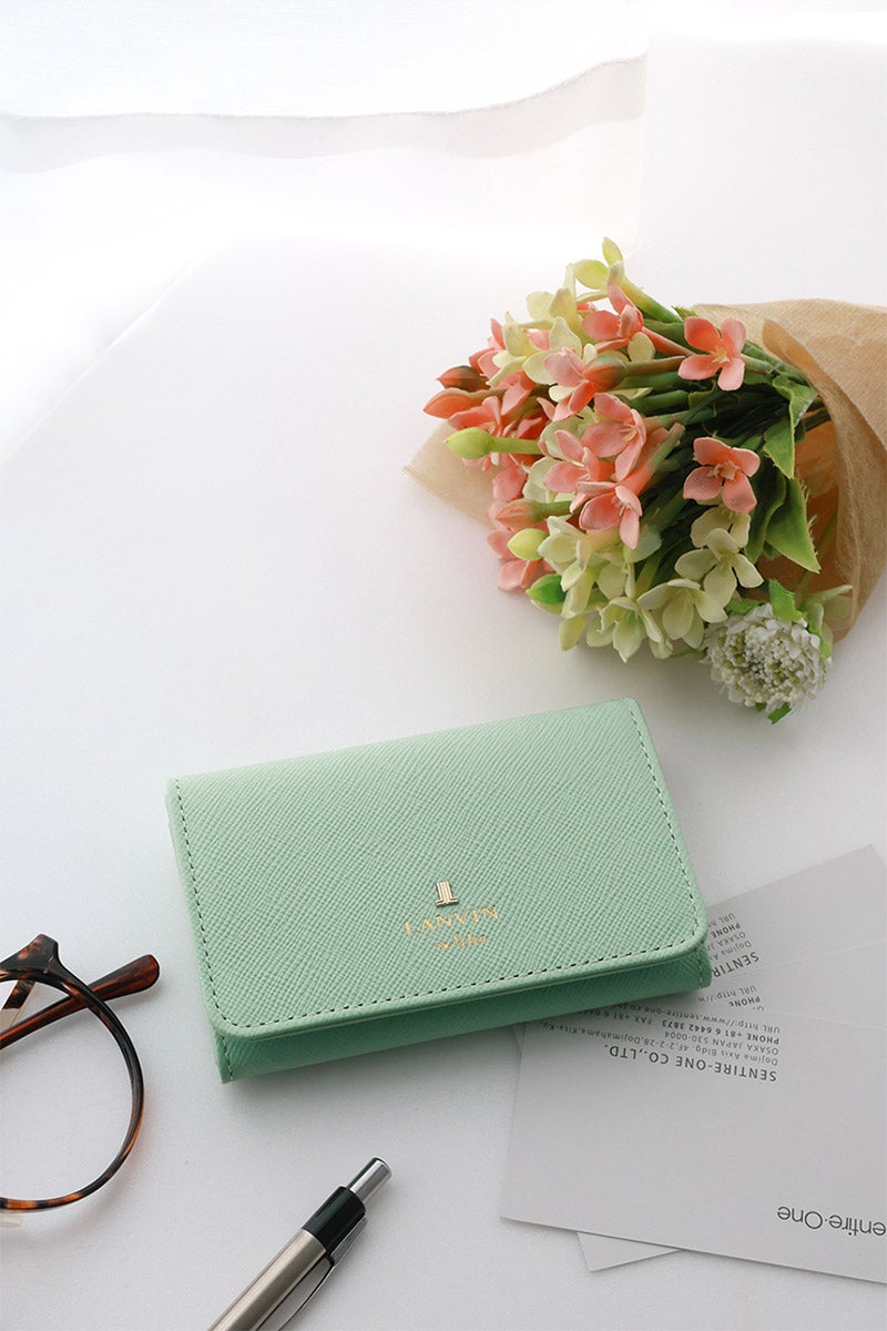 LANVIN en Bleu ランバン オン ブルー リュクサンブール 名刺入れ 480114