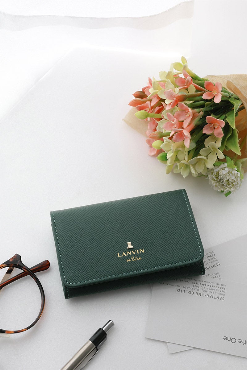LANVIN en Bleu ランバン オン ブルー リュクサンブール 名刺入れ 480114