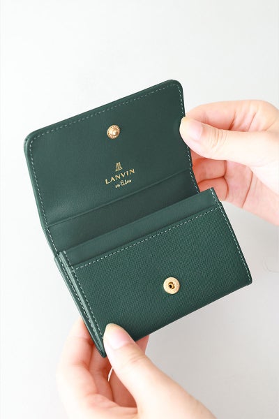 LANVIN en Bleu ランバン オン ブルー リュクサンブール 名刺入れ 480114