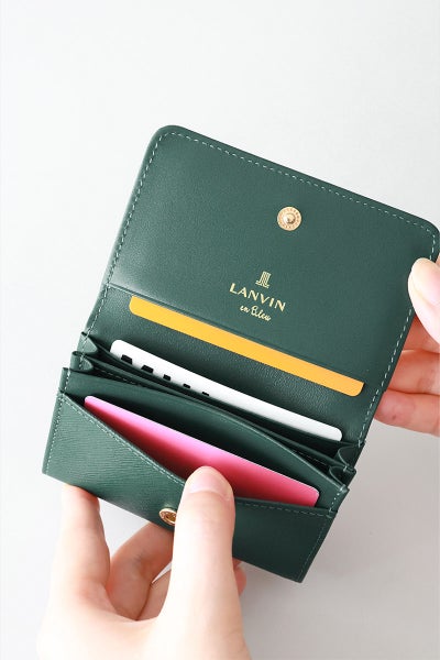 LANVIN en Bleu ランバン オン ブルー リュクサンブール 名刺入れ 480114