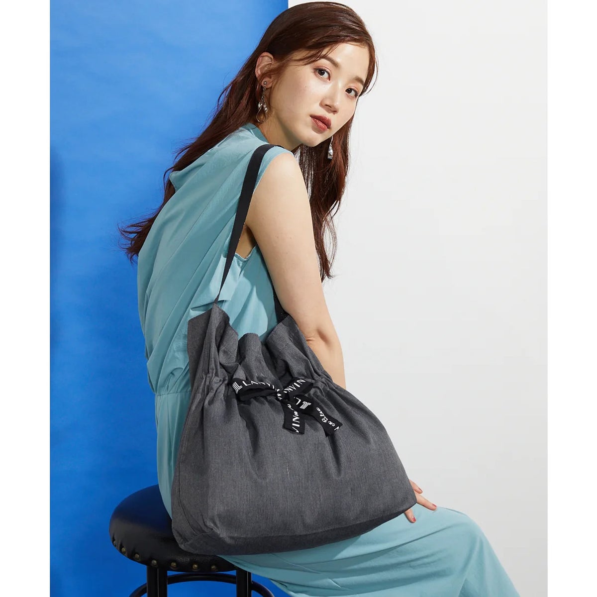 LANVIN en Bleu ランバン オン ブルー サリー 2WAYエコバッグ 483300