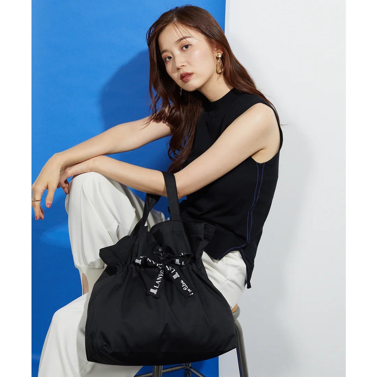 LANVIN en Bleu ランバン オン ブルー サリー 2WAYエコバッグ 483300