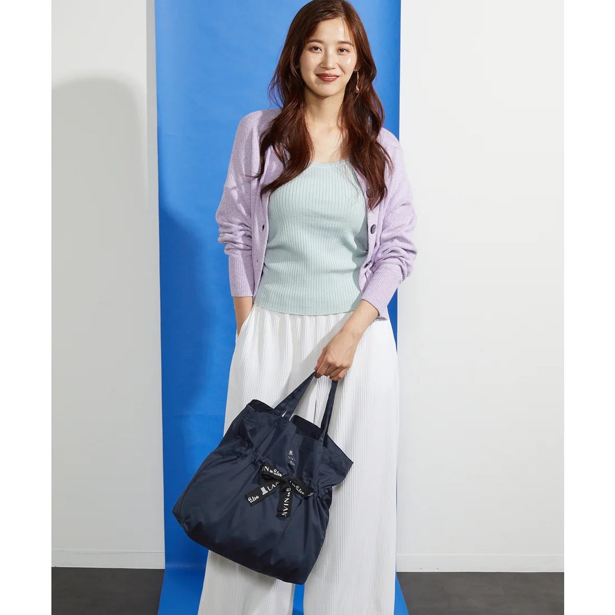 LANVIN en Bleu ランバン オン ブルー サリー 2WAYエコバッグ 483300