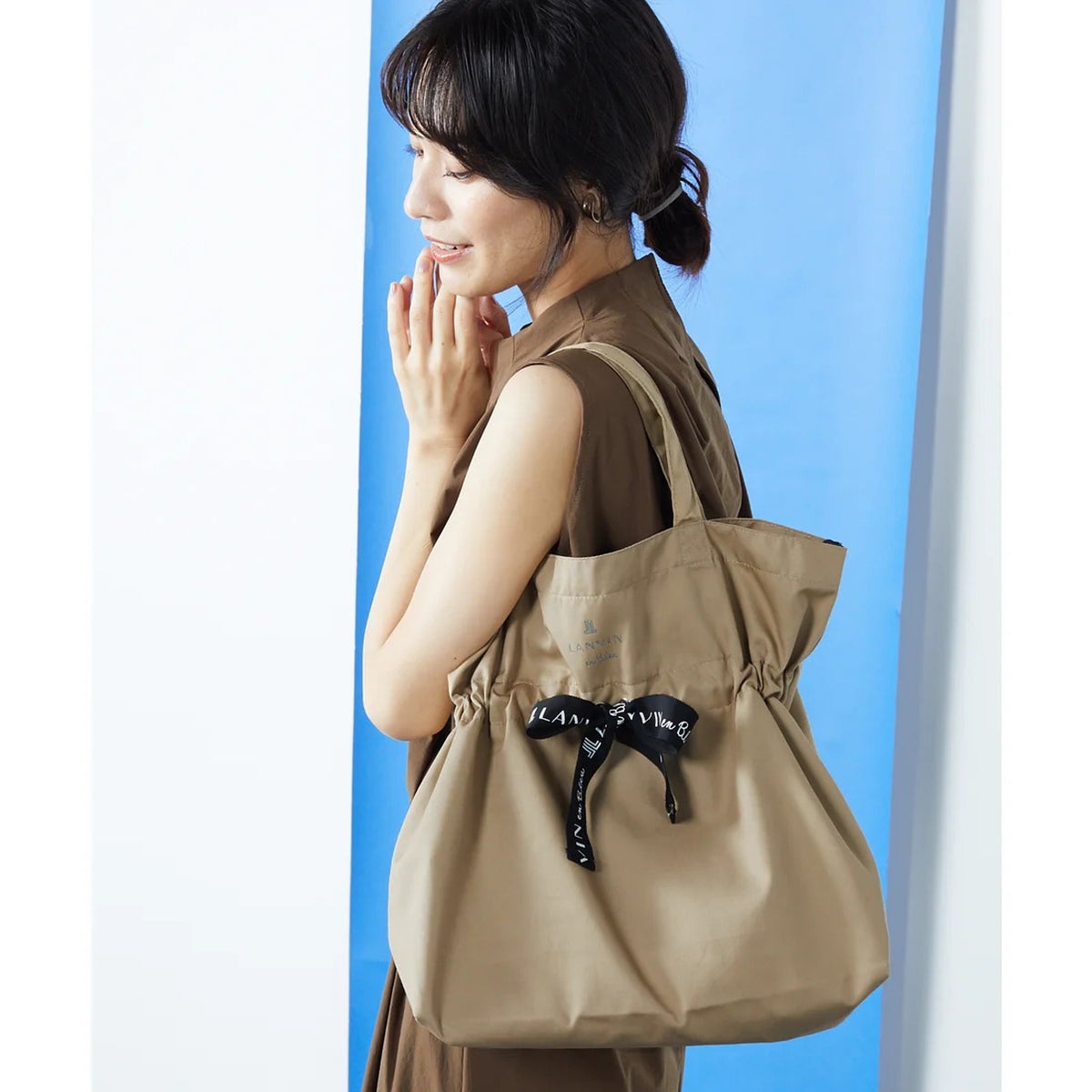LANVIN en Bleu ランバン オン ブルー サリー 2WAYエコバッグ 483300