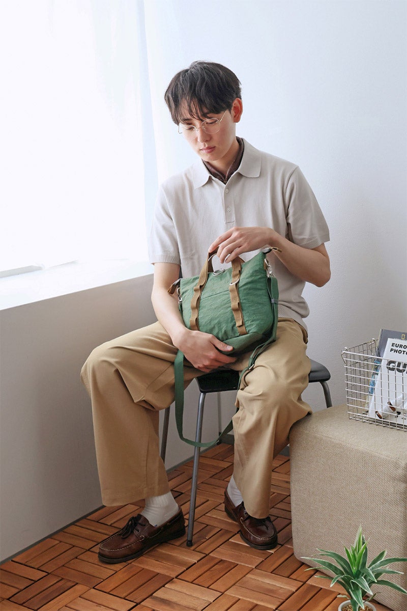 BAGGY PORT バギーポート SUNNY DAY 2WAYトートバッグ GRN-080
