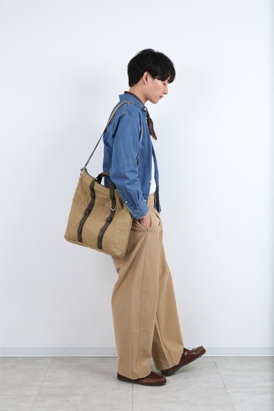 BAGGY PORT バギーポート SUNNY DAY 2WAYトートバッグ GRN-081
