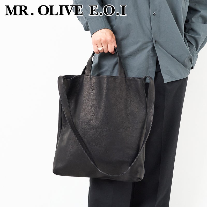 MR.OLIVE E.O.I ミスターオリーブ イーオーアイ IMPERMA-LEATHER インパーマレザー 2WAYTOTE BAG ME648