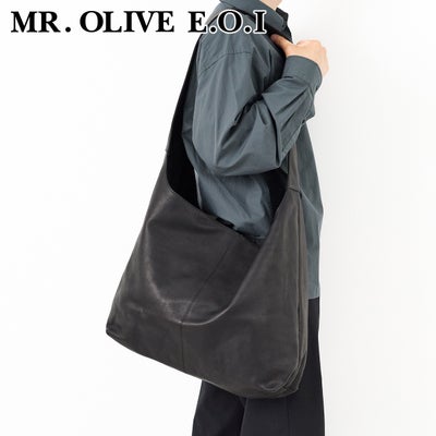 MR.OLIVE E.O.I ミスターオリーブ イーオーアイ IMPERMA-LEATHER インパーマレザー BIG SHOULDER BAG ME649