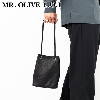 MR.OLIVE E.O.I ミスターオリーブ イーオーアイ IMPERMA-LEATHER インパーマレザー 2WAYSMALL CYLINDER BAG ME653