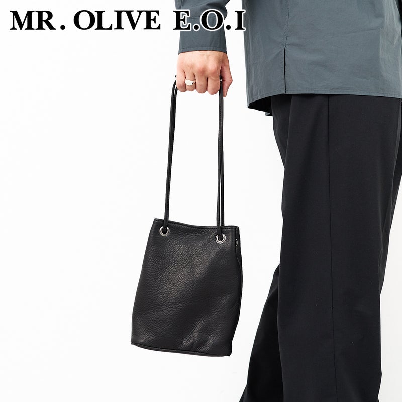 MR.OLIVE E.O.I ミスターオリーブ イーオーアイ IMPERMA-LEATHER インパーマレザー 2WAYSMALL CYLINDER BAG ME653