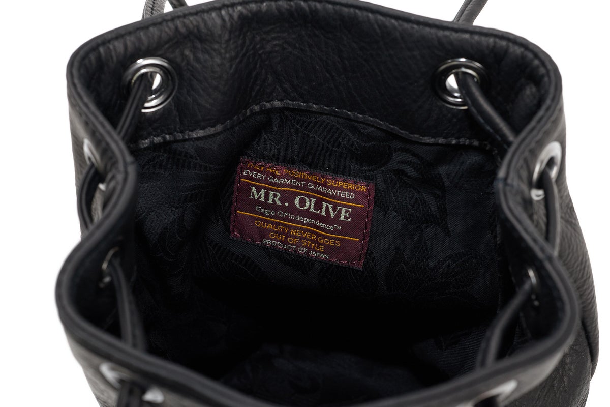 MR.OLIVE E.O.I ミスターオリーブ イーオーアイ IMPERMA-LEATHER インパーマレザー 2WAYSMALL CYLINDER BAG ME653