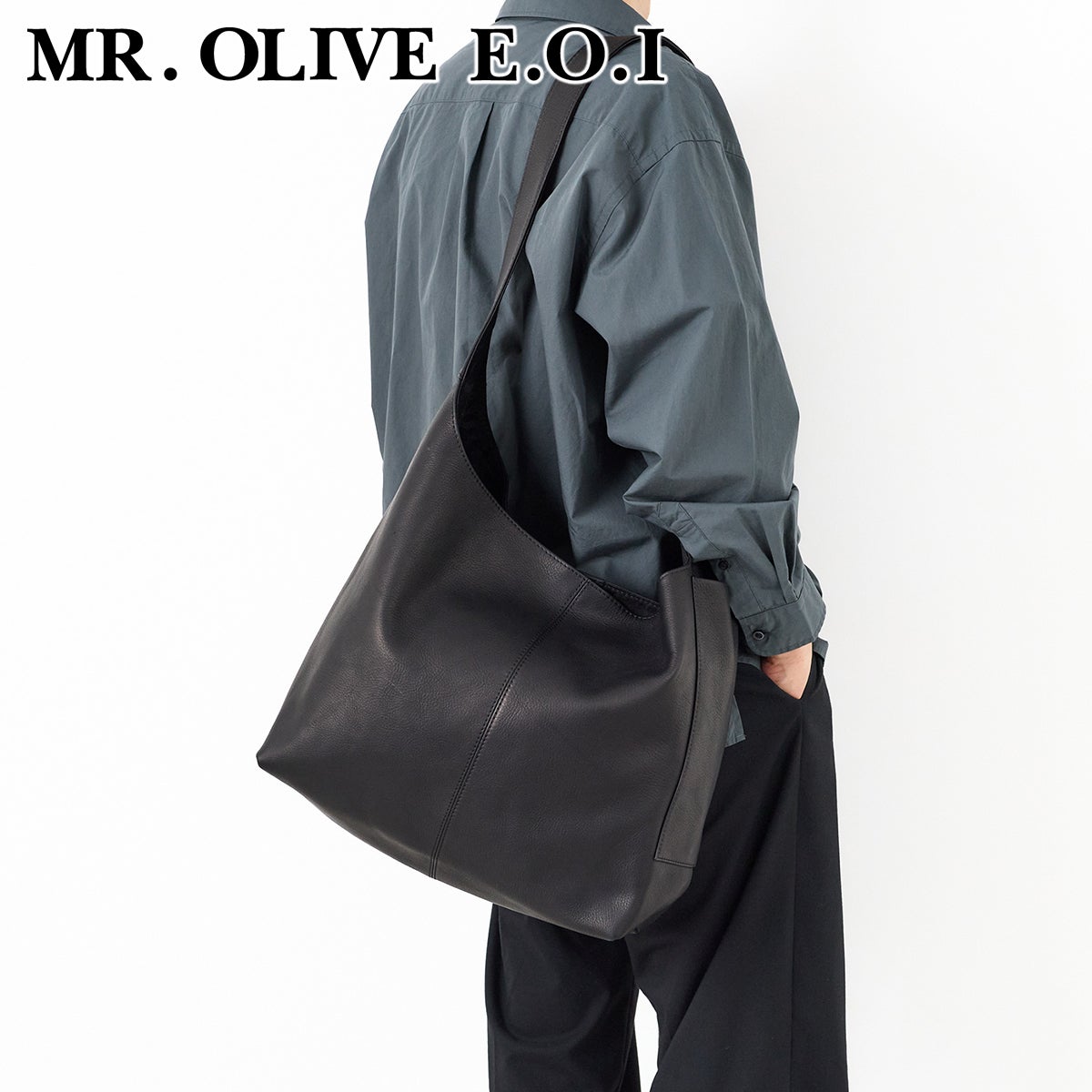 MR.OLIVE E.O.I ミスターオリーブ イーオーアイ IMPERMA-LEATHER インパーマレザー ONE SHOULDER BAG ME667