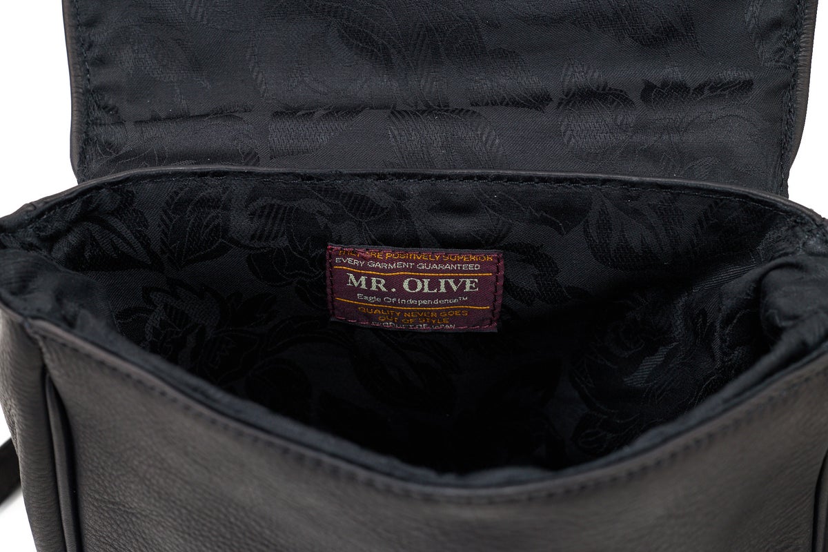 MR.OLIVE E.O.I ミスターオリーブ イーオーアイ IMPERMA-LEATHER インパーマレザー NEAT SHOULDER BAG ME668