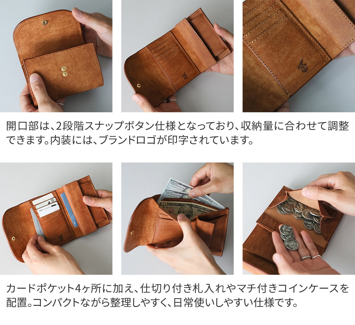 MR.OLIVE E.O.I ミスターオリーブ イーオーアイ PUEBLO LEATHER プエブロレザー COMPACT WALLET ME115P