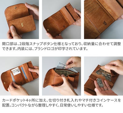 MR.OLIVE E.O.I ミスターオリーブ イーオーアイ PUEBLO LEATHER プエブロレザー COMPACT WALLET ME115P