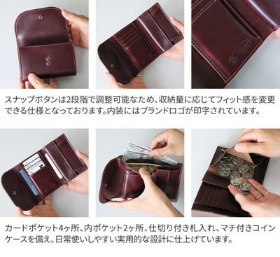 MR.OLIVE E.O.I ミスターオリーブ イーオーアイ HORWEEN CHROMEXCEL LEATHER ホーウィン クロムエクセルレザー COMPACT WALLET ME115H