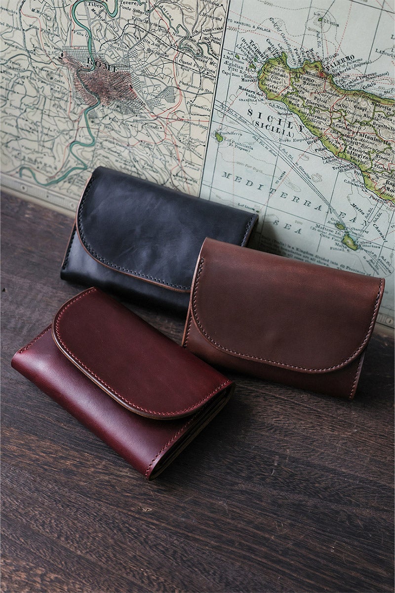 MR.OLIVE E.O.I ミスターオリーブ イーオーアイ HORWEEN CHROMEXCEL LEATHER ホーウィン クロムエクセルレザー COMPACT WALLET ME115H