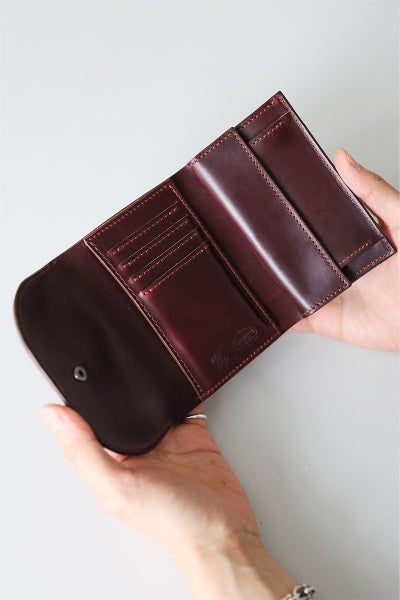 MR.OLIVE E.O.I ミスターオリーブ イーオーアイ HORWEEN CHROMEXCEL LEATHER ホーウィン クロムエクセルレザー COMPACT WALLET ME115H