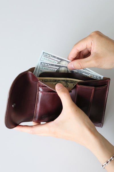 MR.OLIVE E.O.I ミスターオリーブ イーオーアイ HORWEEN CHROMEXCEL LEATHER ホーウィン クロムエクセルレザー COMPACT WALLET ME115H