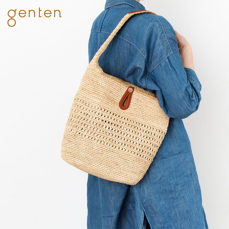 genten ゲンテン Colletto コレット かごバッグ ワンショルダーバッグ 44936