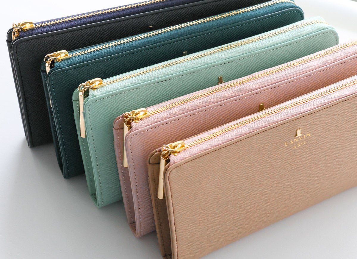 LANVIN en Bleu ランバン オン ブルー リュクサンブール 小銭入れ付き長財布（L字ファスナー式） 480112