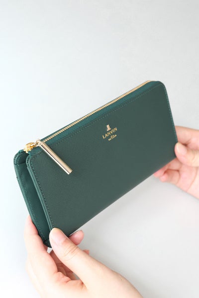 LANVIN en Bleu ランバン オン ブルー リュクサンブール 小銭入れ付き長財布（L字ファスナー式） 480112