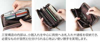 LANVIN en Bleu ランバン オン ブルー リュクサンブール 小銭入れ付き長財布（ラウンドファスナー式 ） 480119