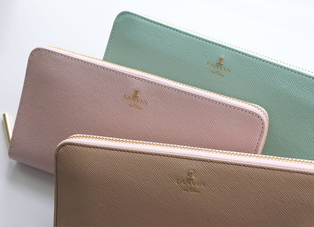 LANVIN en Bleu ランバン オン ブルー リュクサンブール 小銭入れ付き長財布（ラウンドファスナー式 ） 480119