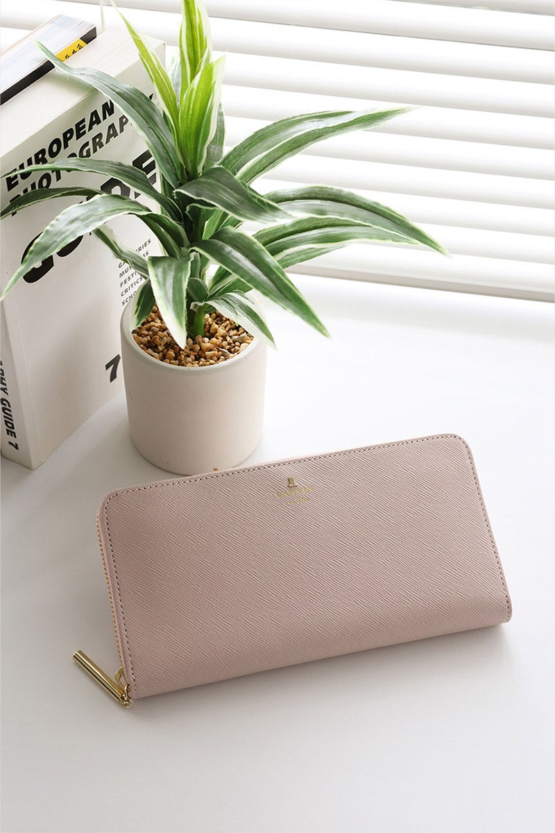 LANVIN en Bleu ランバン オン ブルー リュクサンブール 小銭入れ付き長財布（ラウンドファスナー式 ） 480119