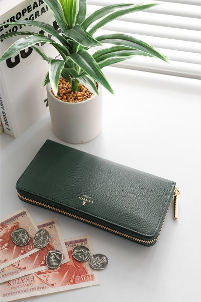 LANVIN en Bleu ランバン オン ブルー リュクサンブール 小銭入れ付き長財布（ラウンドファスナー式 ） 480119